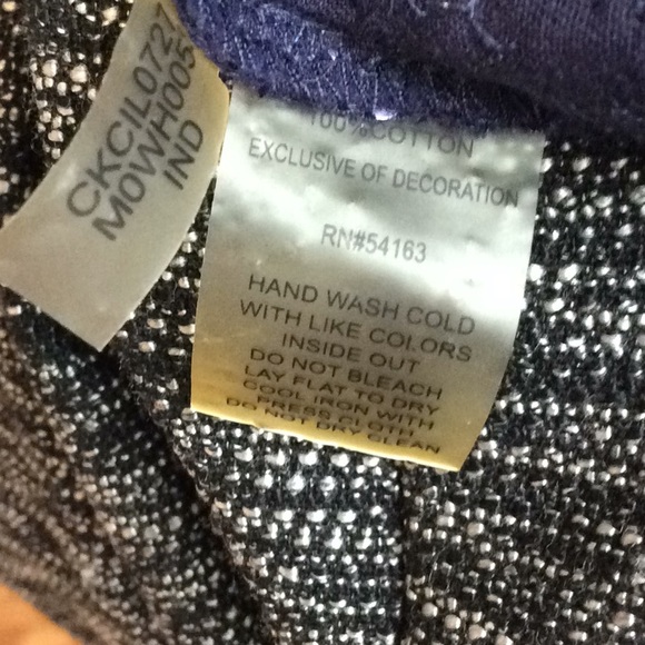 Calvin Klein Navy Sequin Tee in M - Picture 9 of 9